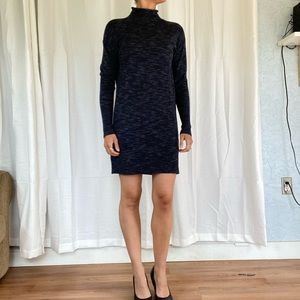 Long sleeve turtleneck sweater dress